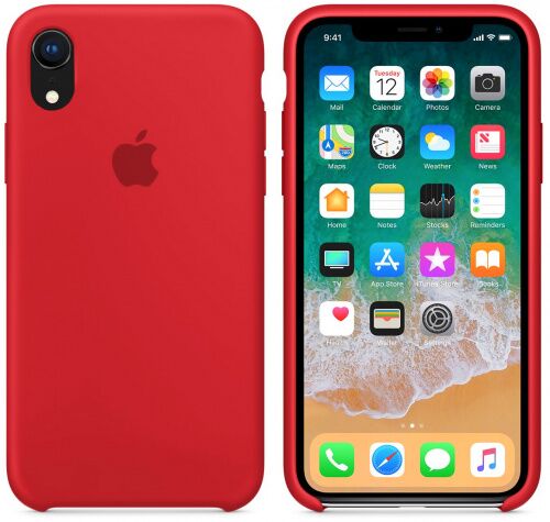 Чехол накладка xCase для iPhone XR Silicone Case красный: фото 2 - UkrApple