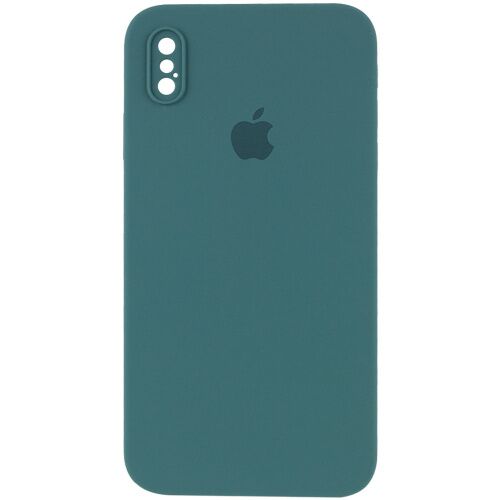 Чехол xCase для iPhone XS Max Silicone Case Full Camera Square corners Pine green - UkrApple