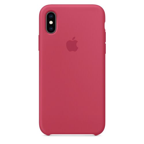 Чехол накладка xCase для iPhone XS Max Silicone Case светло-малиновый (red raspberry) - UkrApple