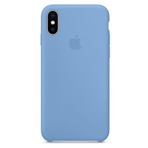 Чехол накладка xCase для iPhone XS Max Silicone Case светло-синий - UkrApple
