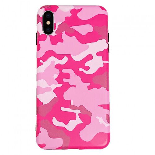 Чехол накладка xCase на iPhone XS Max Pink Camouflage case - UkrApple