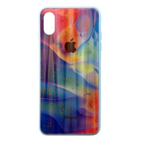 Чехол накладка xCase на iPhone XS Max Polaris Smoke Case Logo blue mix - UkrApple
