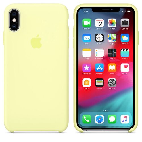Чехол накладка xCase для iPhone XS Max Silicone Case mellow yellow: фото 2 - UkrApple