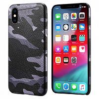 Чехол накладка xCase на iPhone XS Max Black Camouflage case