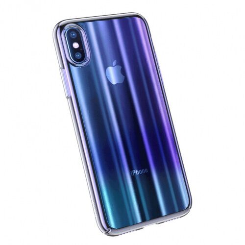 Чехол накладка Baseus для iPhone XS Max Aurora Case blue - UkrApple