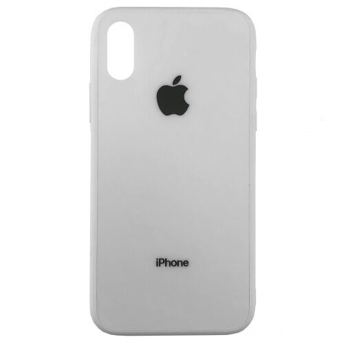 Чехол накладка xCase на iPhone XS Max Matte Glass Pastel Case Logo white - UkrApple