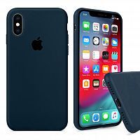 Чехол накладка xCase для iPhone XS Max Silicone Case Full forest green