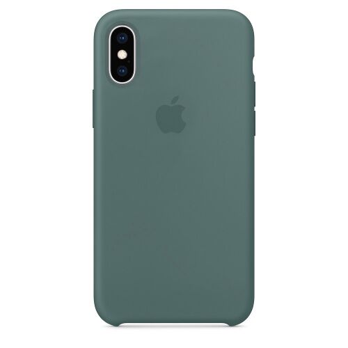 Чехол накладка xCase для iPhone XS Max Silicone Case pine green - UkrApple