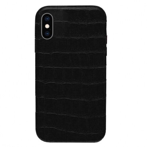 Чехол накладка xCase для iPhone XS Max Leather Case Full Crocodile Black - UkrApple