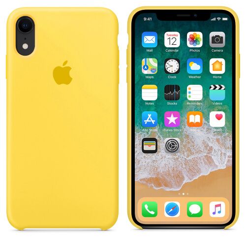 Чехол накладка xCase для iPhone XR Silicone Case canary yellow: фото 2 - UkrApple