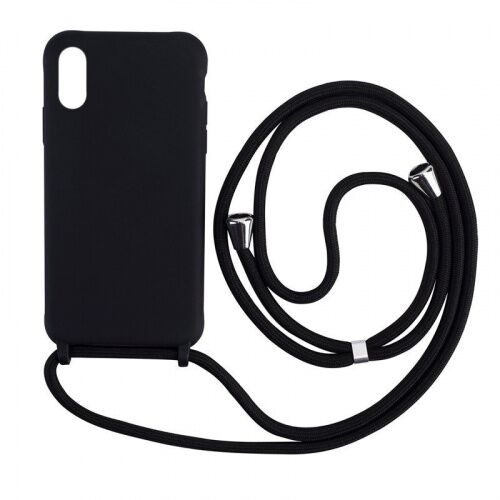 Чехол накладка xCase для iPhone XS Max Silicone Case Crossbody Bag black - UkrApple