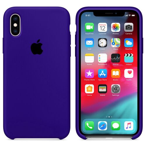 Чехол накладка xCase для iPhone XS Max Silicone Case фиолетовый: фото 2 - UkrApple