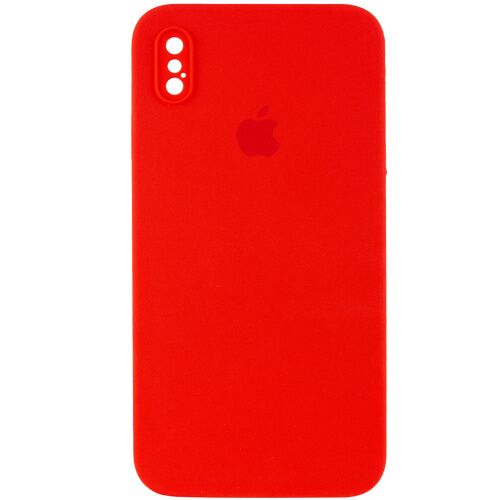 Чехол xCase для iPhone XS Max Silicone Case Full Camera Square corners Red - UkrApple