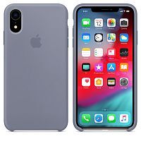 Чехол Silicone Case OEM for Apple iPhone XR Lavender Gray