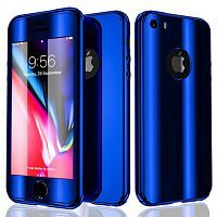 Чехол накладка xCase на iPhone XS Max 360° Mirror Case синий
