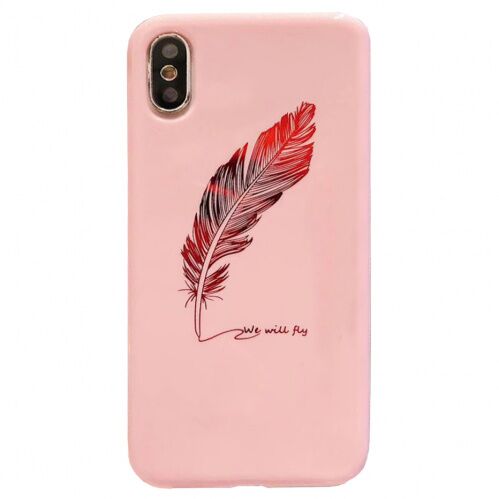 Чехол накладка xCase на iPhone XR Feather Pink - UkrApple