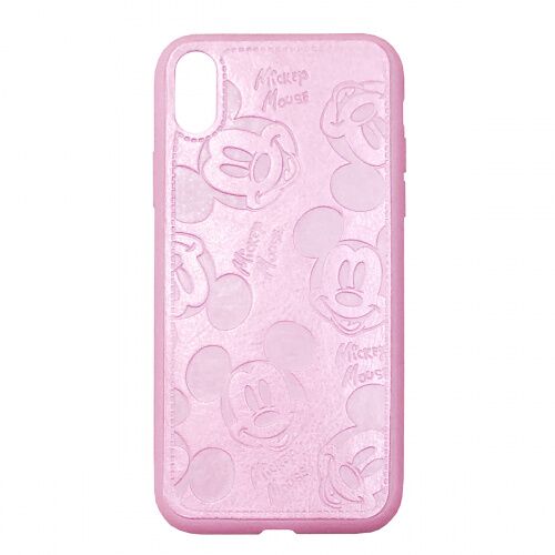 Чехол накладка xCase для iPhone XS Max Mickey Mouse Leather Pink - UkrApple