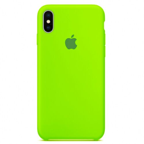 Чехол накладка xCase для iPhone XS Max Silicone Case lime green - UkrApple