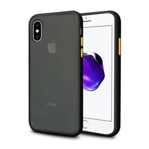 Чехол накладка xCase для iPhone XS Max Gingle series black yellow - UkrApple