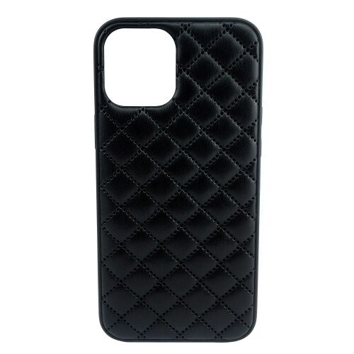 Чехол накладка xCase для iPhone XS Max Quilted Leather case Black - UkrApple