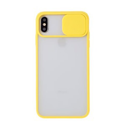 Чехол накладка xCase для iPhone XS Max Slide Hide Camera Yellow - UkrApple