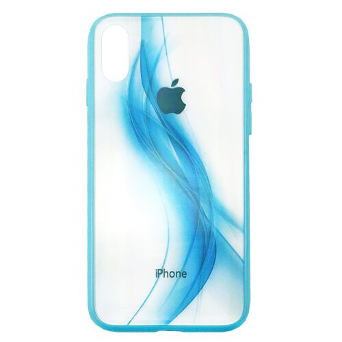 Чехол накладка xCase на iPhone XS Max Polaris Smoke Case Logo blue - UkrApple
