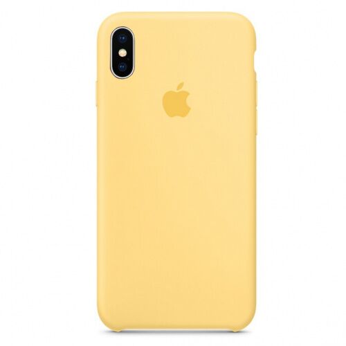 Чехол накладка xCase для iPhone XS Max Silicone Case желтый - UkrApple