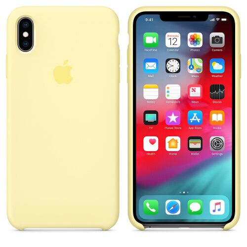 Чехол Silicone Case OEM for Apple iPhone XS Max Mellow Yellow - UkrApple