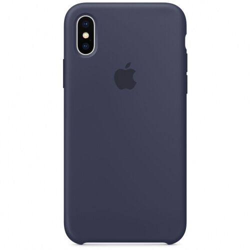 Чехол накладка xCase для iPhone XS Max Silicone Case темно-синий - UkrApple