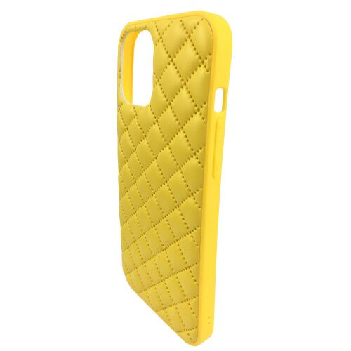 Чехол накладка xCase для iPhone XS Max Quilted Leather case Yellow: фото 2 - UkrApple