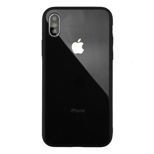 Чехол накладка xCase на iPhone XS Max Glass Pastel Case Logo black - UkrApple