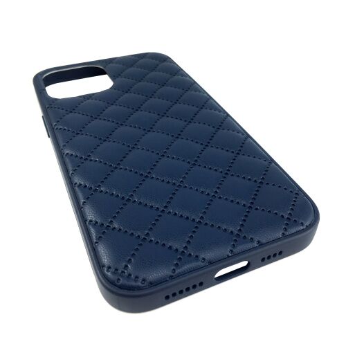 Чехол накладка xCase для iPhone XS Max Quilted Leather case Dark blue: фото 3 - UkrApple