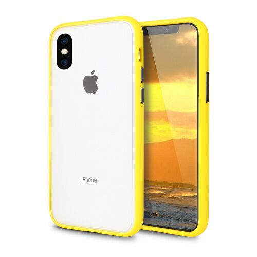Чехол накладка xCase для iPhone XS Max Gingle series yellow black - UkrApple