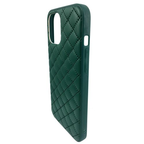 Чехол накладка xCase для iPhone XS Max Quilted Leather case Green: фото 2 - UkrApple