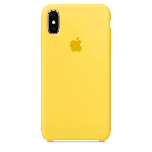 Чехол накладка xCase для iPhone XS Max Silicone Case canary yellow - UkrApple