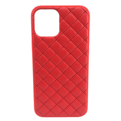 Чехол накладка xCase для iPhone XS Max Quilted Leather case Red - UkrApple