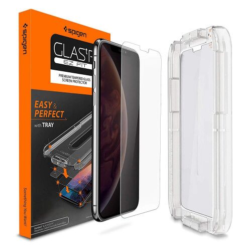 Защитное стекло Spigen для iPhone XR Glass "Glas.tR EZ Fit" (1Pack) (064GL24818) - UkrApple