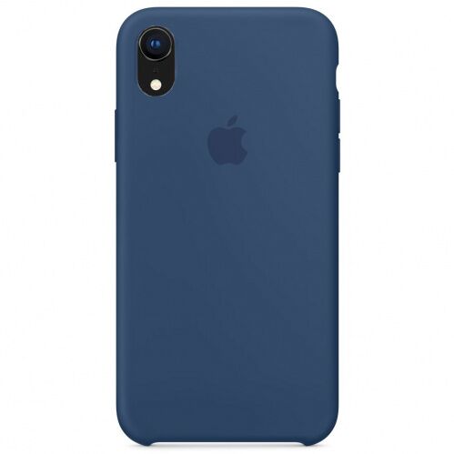 Чехол накладка xCase для iPhone XR Silicone Case navy blue - UkrApple
