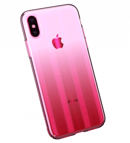 Чехол накладка Baseus для iPhone XS Max Aurora Case pink - UkrApple