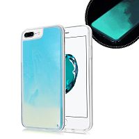 Чехол накладка xCase для iPhone 7 Plus/8 Plus Neon Case sky blue