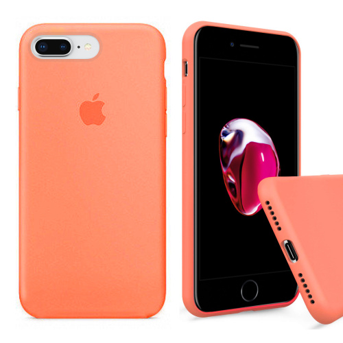 Чехол накладка xCase для iPhone 7 Plus/8 Plus Silicone Case Full papaya - UkrApple