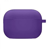 Чехол для AirPods PRO silicone case violet с карабином