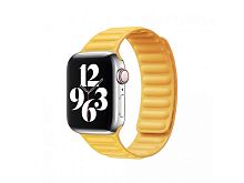 Ремінець xCase для Apple watch 42/44/45/49 mm Leather Link yellow