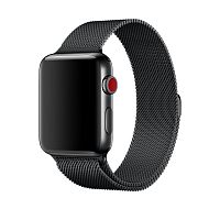 Ремінець xCase для Apple watch 42/44/45/49 mm Milanese Loop Metal Black (чорний)