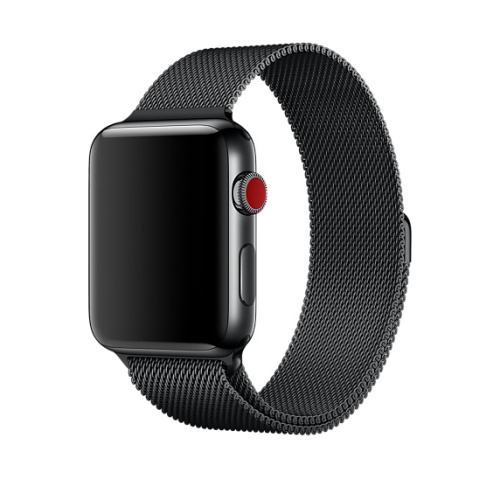 Ремінець xCase для Apple watch 42/44/45/49 mm Milanese Loop Metal Black (чорний) - UkrApple