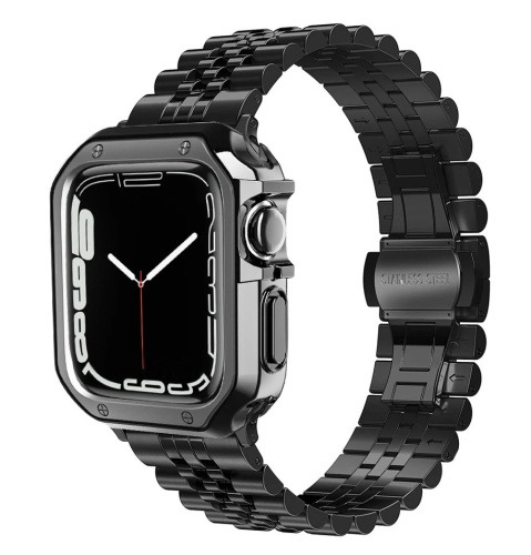 Ремінець для Apple Watch 38/40/41 mm Metall New 5-bead black: фото 2 - UkrApple