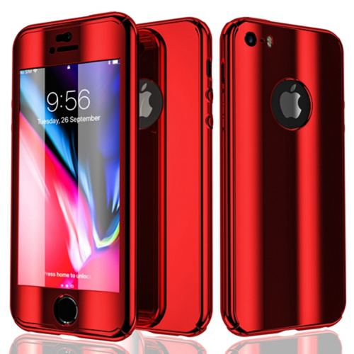 Чехол накладка xCase на iPhone Х 360° Mirror Case красный - UkrApple