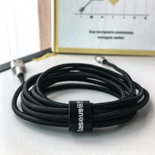 USB кабель Lightning 100cm Baseus Cafule Metal 2.4A white : фото 13 - UkrApple
