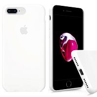 Чехол накладка xCase для iPhone 7 Plus/8 Plus Silicone Case Full white