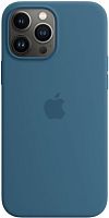 Чохол OEM Silicone Case Full with MagSafe for iPhone 13 Blue Jay